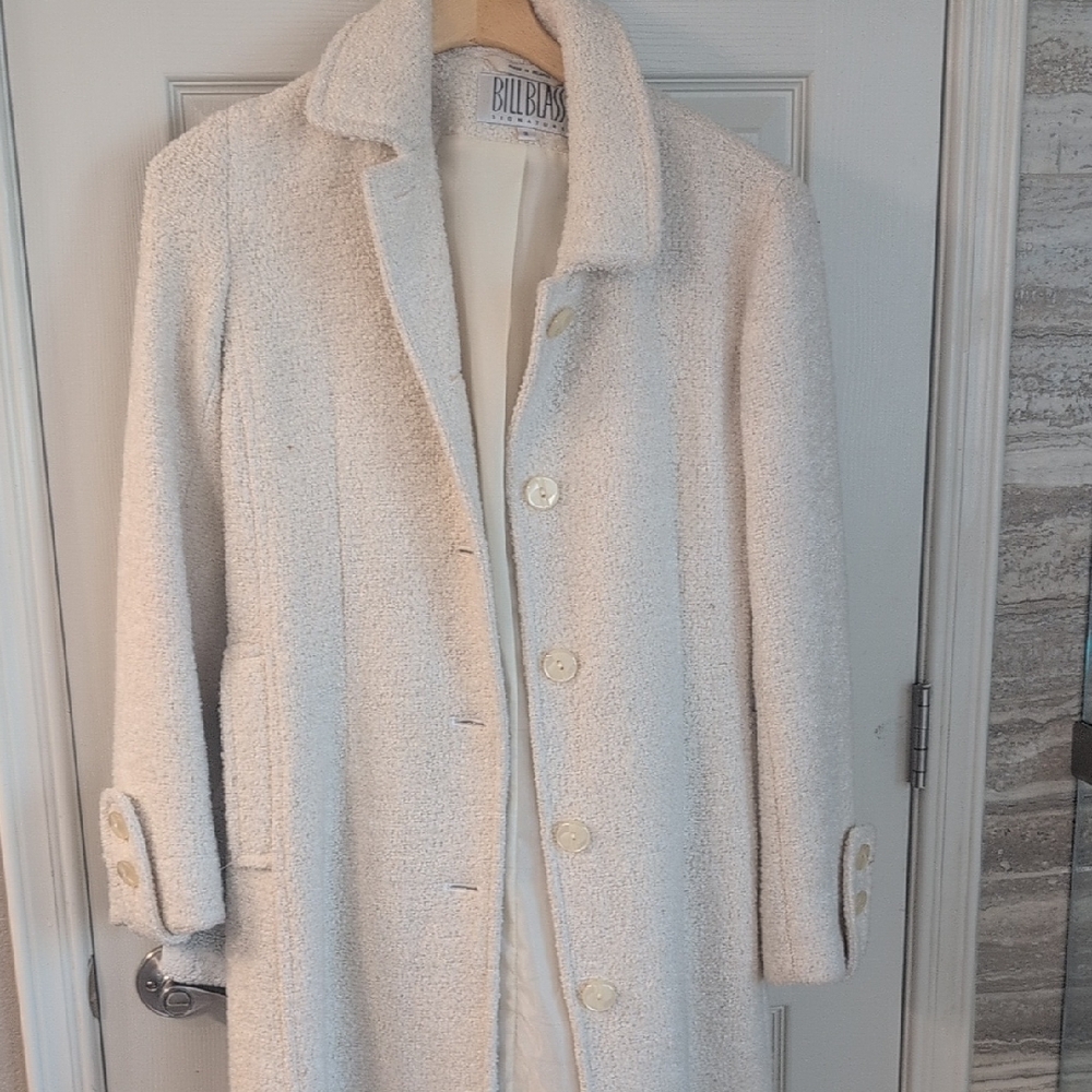 Bill Blass Women's Ivory Teddy Jacket